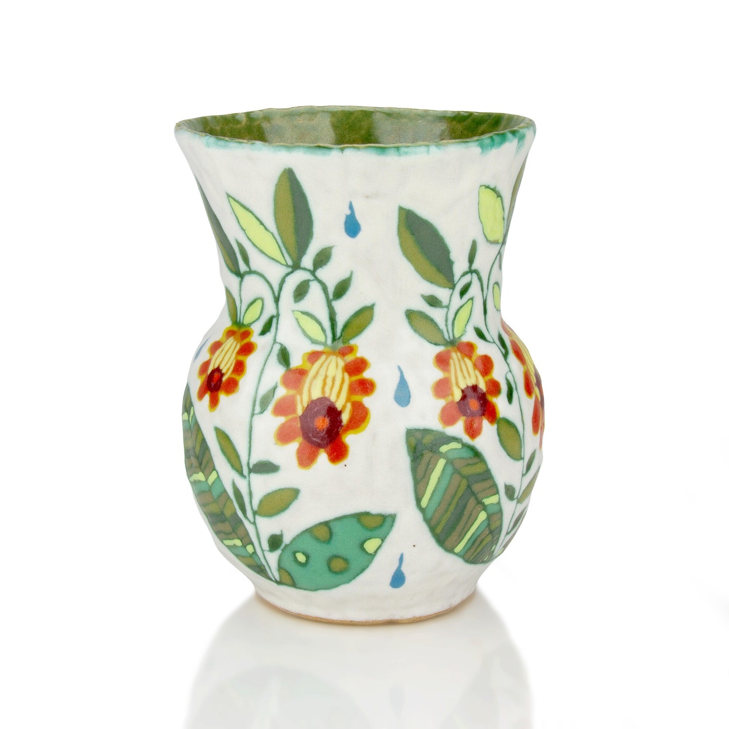 Marissa Alexander 02 - Yellow Scalloped Flower Vase