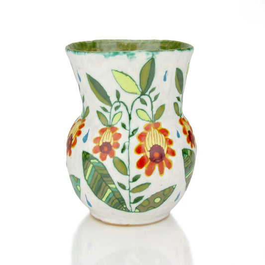 Marissa Alexander 02 - Yellow Scalloped Flower Vase
