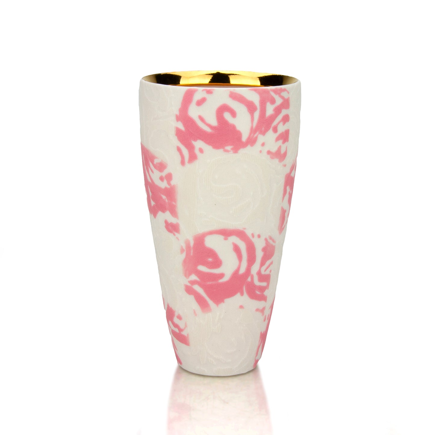 Dallas Wooten 06 - Checkered Pink/White Etched Tumbler